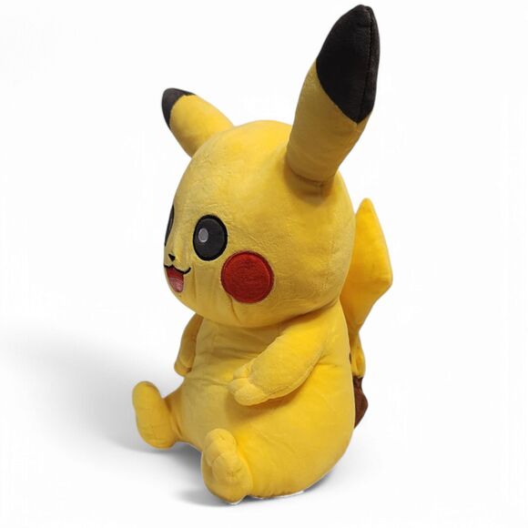 Pikachu Poké Plush, 12" Body (16" Long with Ears), Soft & Squishy Pokémon Toy - Picture 8 of 10
